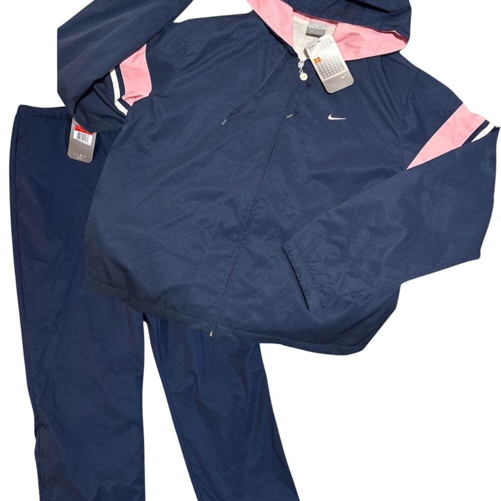 Y2K Nike Women’s Track Suit NWT Pink & Navy Blue